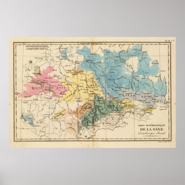 Saxe mineralogique poster (Front)