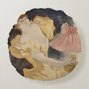 Saxoleine , France 1890's Round Pillow