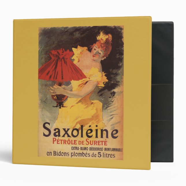 Saxoleine Lamp Oil Red Lampshade Binder (Front/Inside)