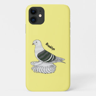 Saxon Shield pigeon bird cartoon illustration iPhone 11 Case
