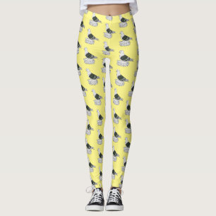 Saxon Shield pigeon bird cartoon illustration Leggings