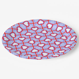 Saxonia Pattern Paper Plate