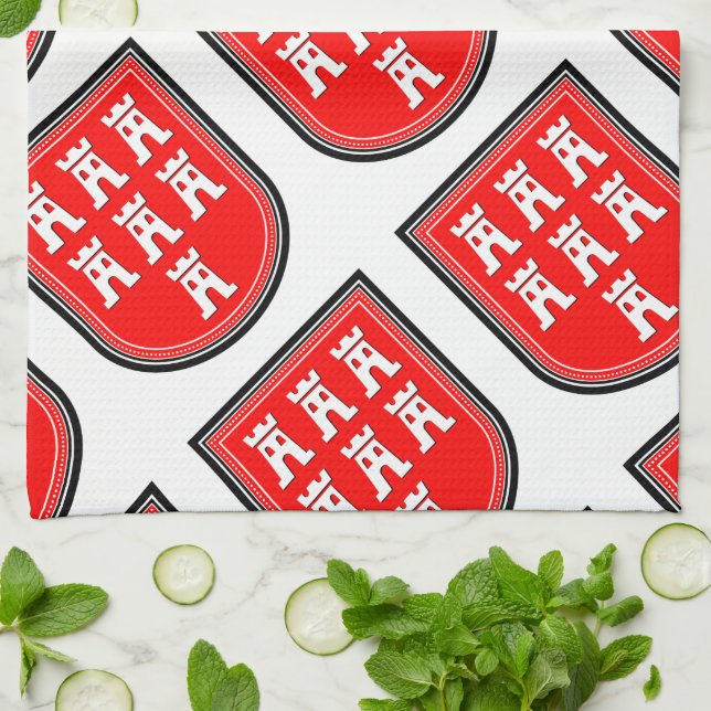 Saxonia Sign Kitchen Towel (Folded)