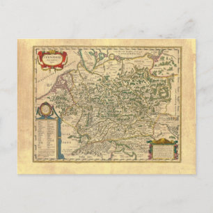 saxony, angles, juteland postcard