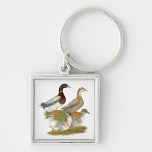 Saxony Duck Family Keychain