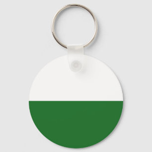 saxony region flag germany country state land keychain