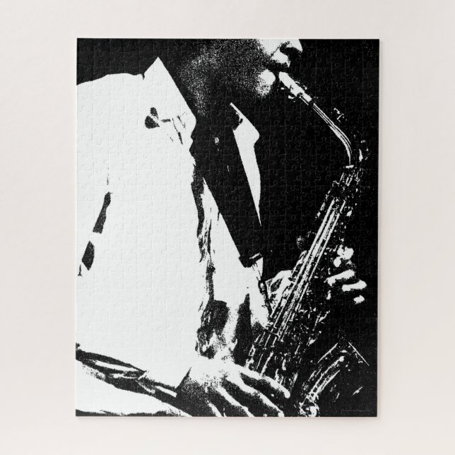 Saxophone 16x20 520pc jpcna jigsaw puzzle (Vertical)