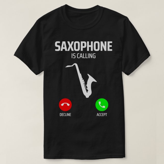 saxophone 1 T-Shirt (Design Front)