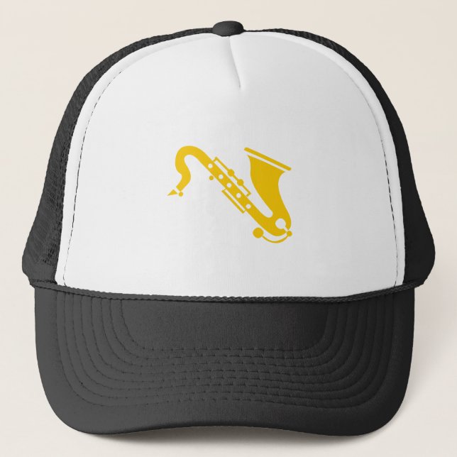 Saxophone - Amber Trucker Hat (Front)