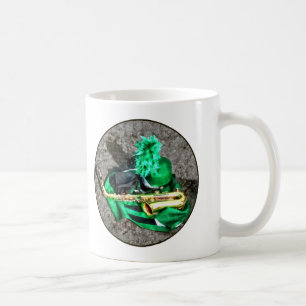 Saxophone and Band Uniform Coffee Mug