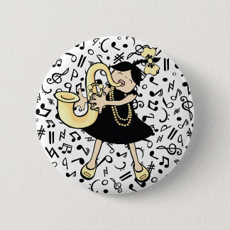 Saxophone Baby 2 Inch Round Button