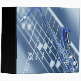 Saxophone bleu très Classeur
