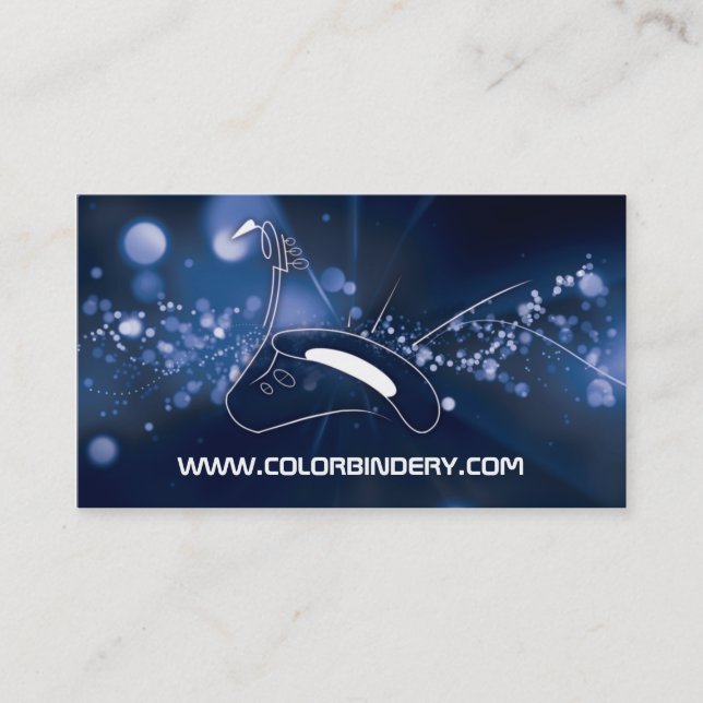 Saxophone Burst Business Card (Front)