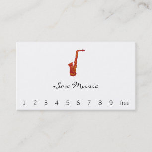 Saxophone Business Card