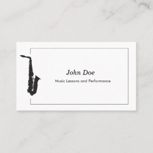 Saxophone Business Card