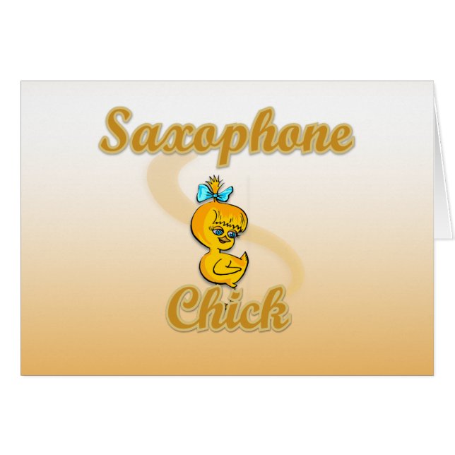Saxophone Chick (Front Horizontal)
