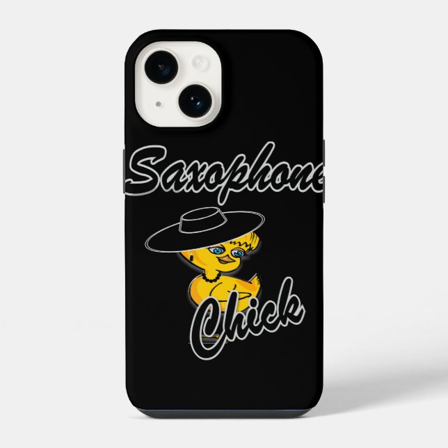 Saxophone Chick #4 iPhone Case (Back)