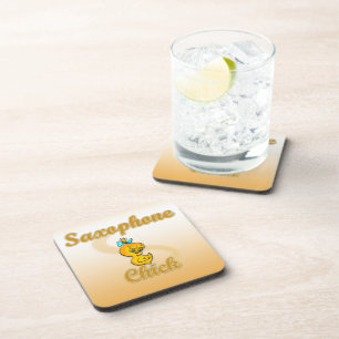 Saxophone Chick Coaster