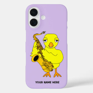 Saxophone Chick Graduation iPhone 16 Case
