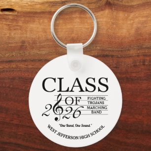 SAXOPHONE Class of 2026 Marching Band Keychain