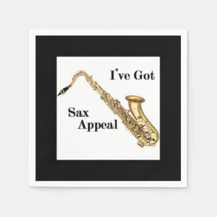 Saxophone Cocktail Napkins