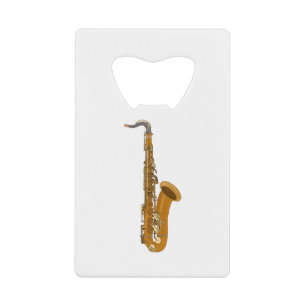 Saxophone Credit Card Bottle Opener