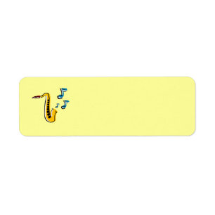 Saxophone de jazz avec l'étiquette d'Avery de