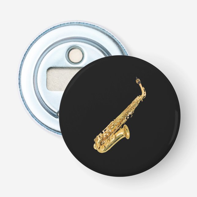 "Saxophone" design gifts and products Bottle Opener (Front)