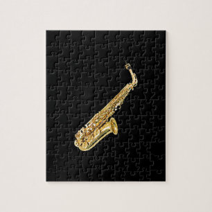 "Saxophone" design gifts and products Jigsaw Puzzle