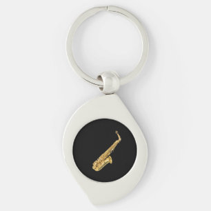 "Saxophone" design gifts and products Keychain