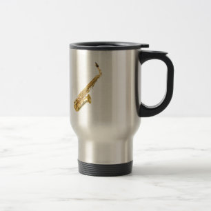 "Saxophone" design gifts and products Travel Mug