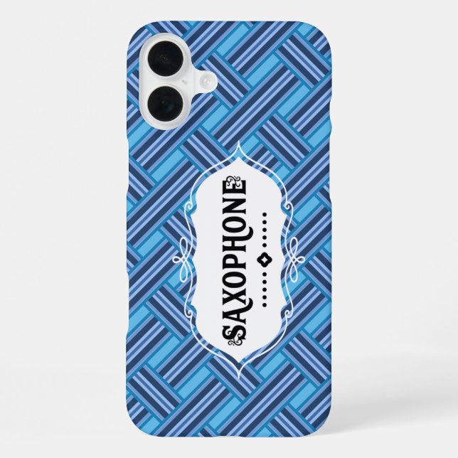 Saxophone Emblem  iPhone Case (Back)