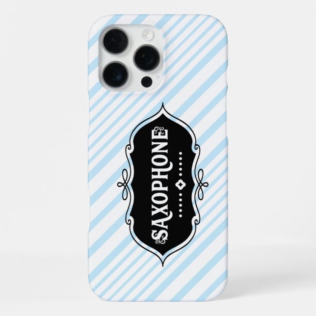Saxophone Emblem  iPhone Case (Back)