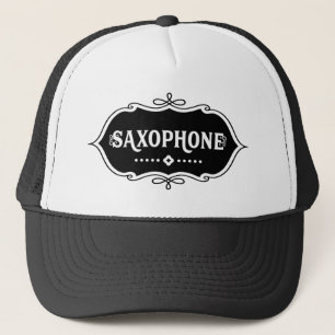 Saxophone Emblem Trucker Hat