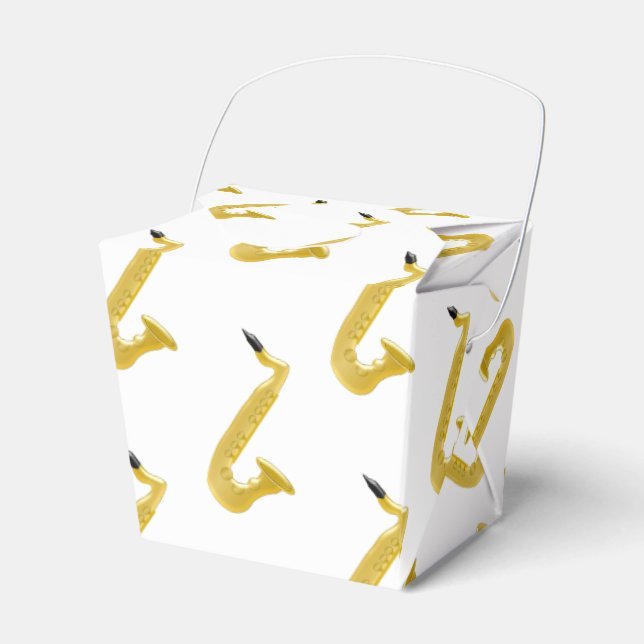 Saxophone Favor Box (Front Side)