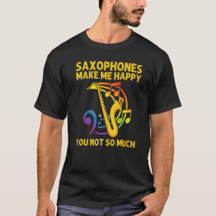 Saxophone For Men Women Reed Instrument T-Shirt
