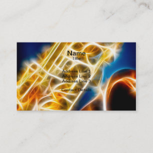 Saxophone - Fractal Business Card