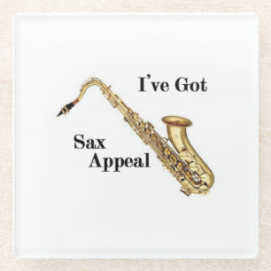 Saxophone Glass Coaster