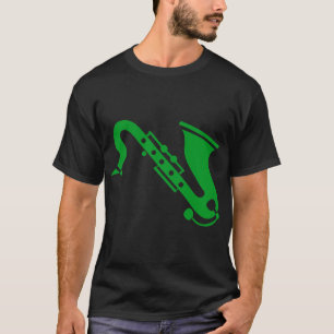 Saxophone - Grass Green T-Shirt