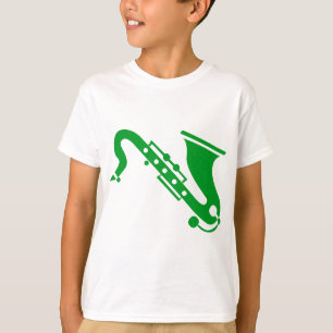 Saxophone - Grass Green T-Shirt