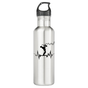 Saxophone Heartbeat Cool For Musicians 710 Ml Water Bottle