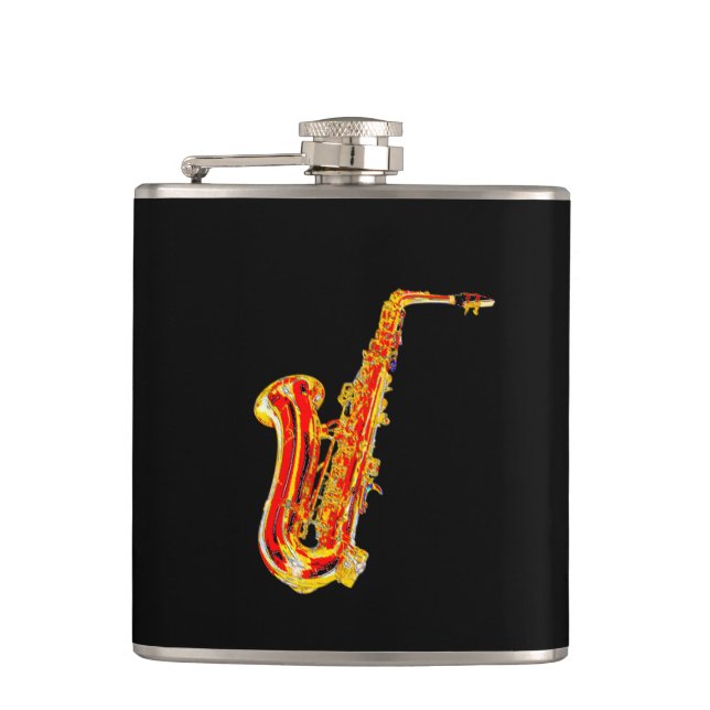 Saxophone Hip Flask (Front)