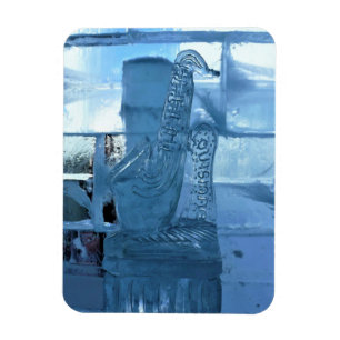 Saxophone Ice Sculpture, Quebec, Canada Magnet