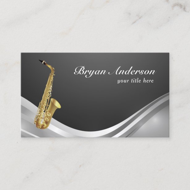 Saxophone Player Business Cards & Profile Cards Zazzle CA