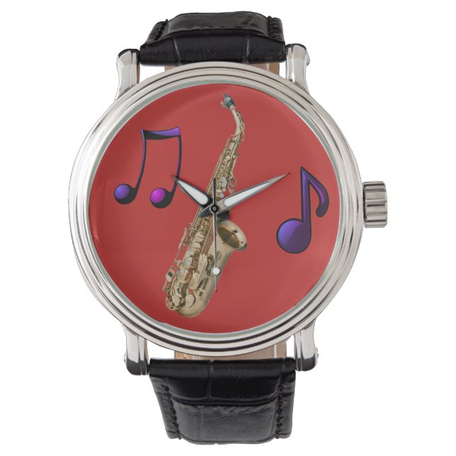Saxophone jazz watch (Front)