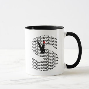 Saxophone Letter S Mug