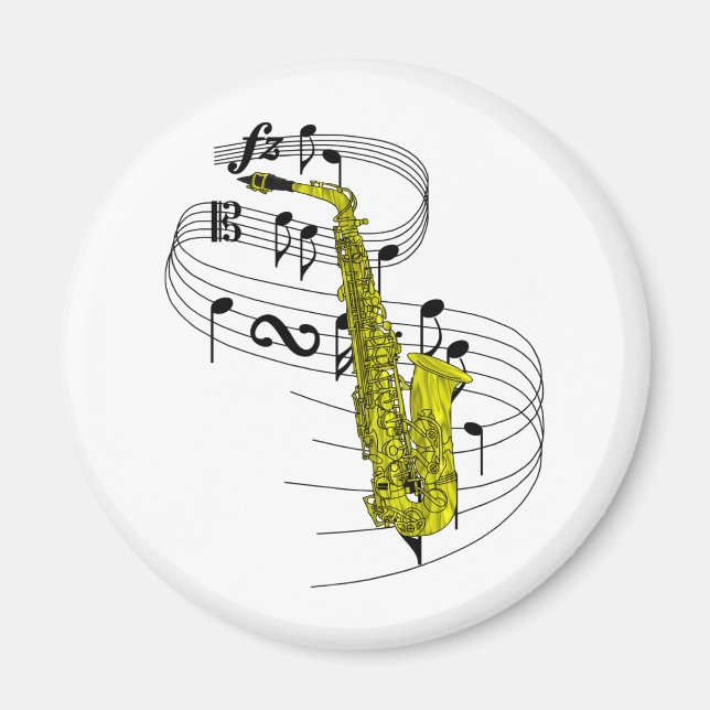 Saxophone Magnet (Front)