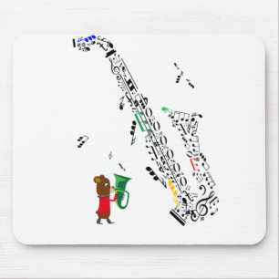 saxophone mouse pad