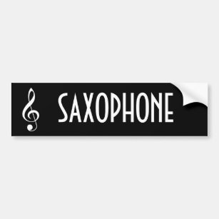 Saxophone Music Bumper Sticker Gift