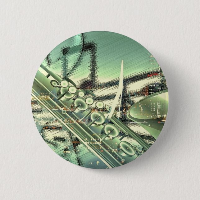 Saxophone music design accessories - customize 2 inch round button (Front)